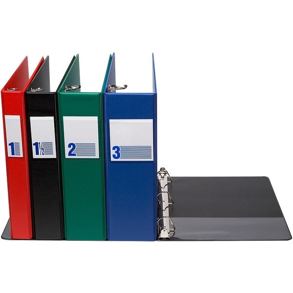 Davis Essential Binder (2300 Series) - 1 1/2" Binder Capacity - 1.50" (38.10 mm) Ring - Round Ring Fastener(s) - Inside Front & Back Pocket(s) - Turquoise Blue - 544.3 g - Label Holder, Spine Label - 1 Each