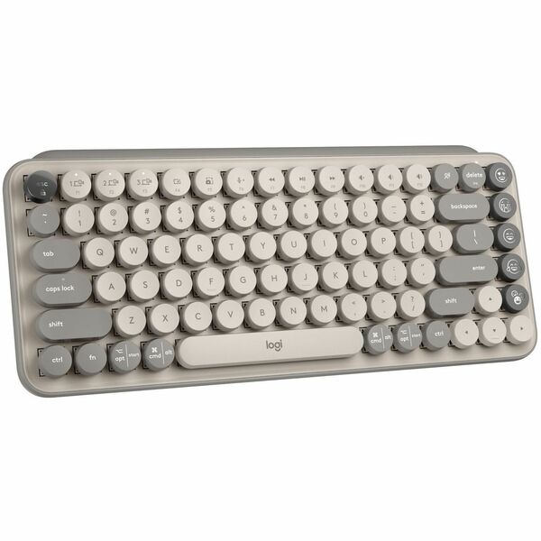 Logitech POP Keys Wireless Mechanical Emoji Keyboard - Wireless Connectivity - Bluetooth - 33 ft (10058.40 mm) - 8 Hot Key(s) - Emoji, Menu Hot Key(s) - Windows 10, Windows 11, iPadOS 13.4, ChromeOS, Android 8.0, iOS 11, Mac OS X 10.15 Catalina - English
