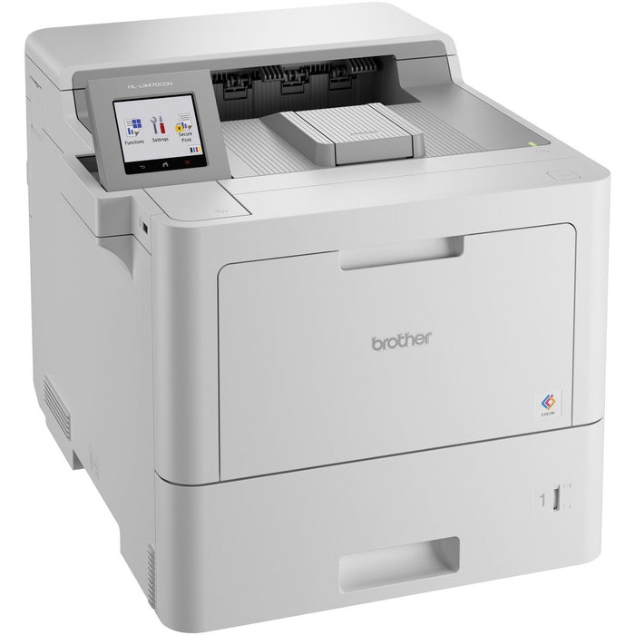 Brother Workhorse HLL9470CDN Desktop Wireless Laser Printer - Color - 42 ppm Mono / 42 ppm Color - 2400 x 600 dpi Print - Automatic Duplex Print - 620 Sheets Input - Ethernet - Wireless LAN - Apple AirPrint, Mopria, Wi-Fi Direct, Brother Mobile Connect -