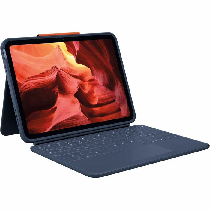Logitech Rugged Combo 4 Touch Rugged Keyboard/Cover Case (Folio) for 10.9" Apple iPad (10th Generation) Tablet - Classic Blue - Brown Box Packaging - Drop Resistant - 0.79" (20.07 mm) Height x 10.10" (256.54 mm) Width x 7.68" (195.07 mm) Depth - 1 Pack