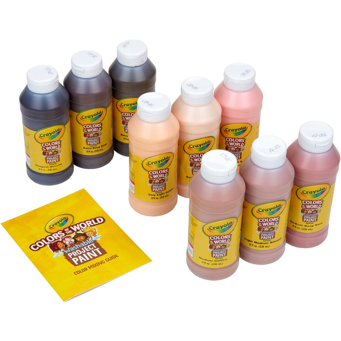 Crayola Colors of the World™ Washable Paint - Multicolor - 236.59 mL - Washable - 9 / Box