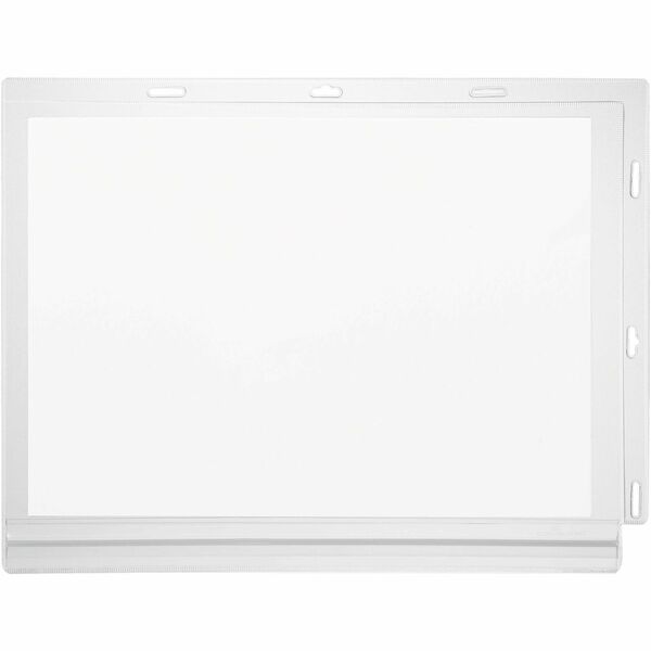 Water resistant cable tie document pocket which is ideal for displaying information outdoors such as garden centers, saunas, swimming pools, gates and notice boards, where notices come into contact with splashing water. - Print/Message - "Landscape, Portr