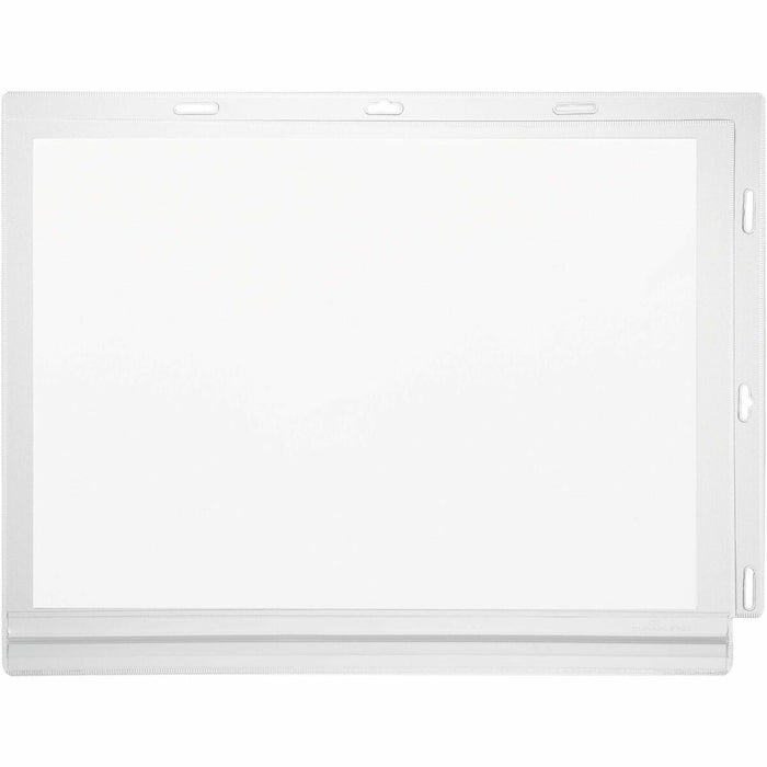 Water resistant cable tie document pocket which is ideal for displaying information outdoors such as garden centers, saunas, swimming pools, gates and notice boards, where notices come into contact with splashing water. - Print/Message - "Landscape, Portr