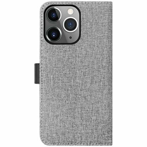 Blu Element Carrying Case (Folio) Apple iPhone 13 Pro Smartphone, Card, Cash - Gray/Black - Impact Resistant, Drop Resistant - Thermoplastic Polyurethane (TPU), Polycarbonate Body