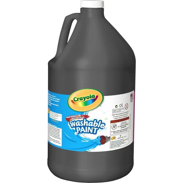 Crayola Activity Paint - Liquid - Black - 3.79 L - Washable - 1 Each