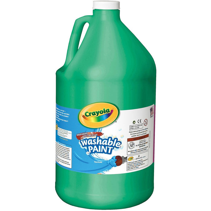 Crayola Activity Paint - Liquid - Green - 3.79 L - Washable - 1 Each