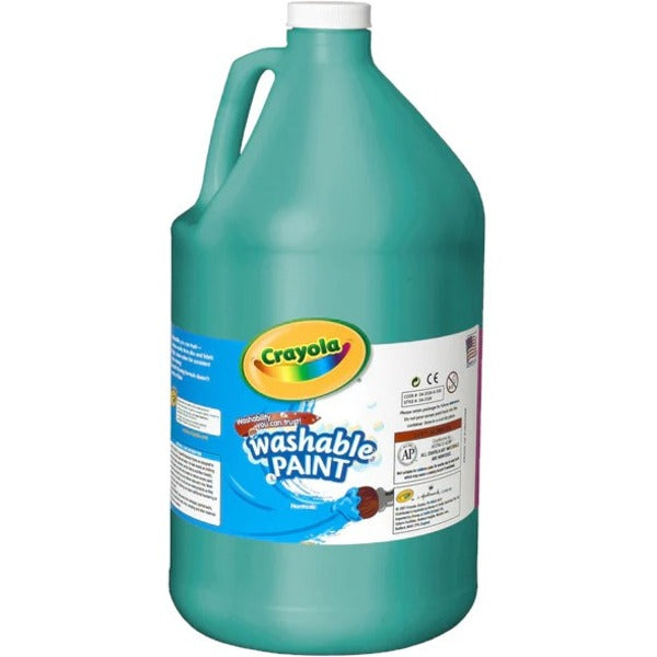 Crayola Activity Paint - Liquid - Turquoise - 3.79 L - Washable - 1 Each