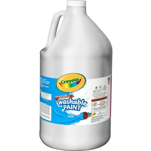 Crayola Activity Paint - Liquid - White - 3.79 L - Washable - 1 Each