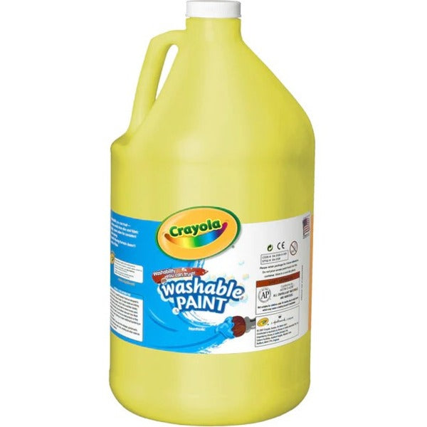 Crayola Activity Paint - Liquid - Yellow - 3.79 L - Washable - 1 Each