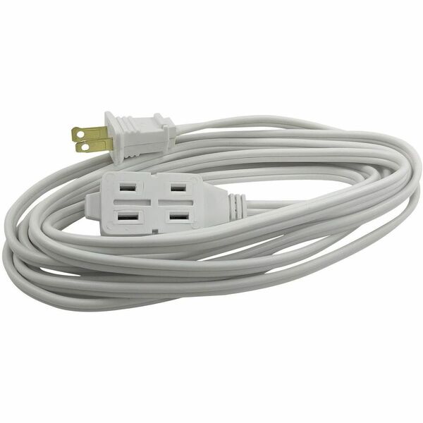 Exponent Microport Power Extension Cord - 16 Gauge - 125 V AC / 13 A - White - 6 ft Cord Length - 1