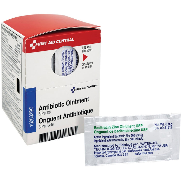 First Aid Central Skin Ointment - For Skin, Minor Cut, Scrape - 6 / Box