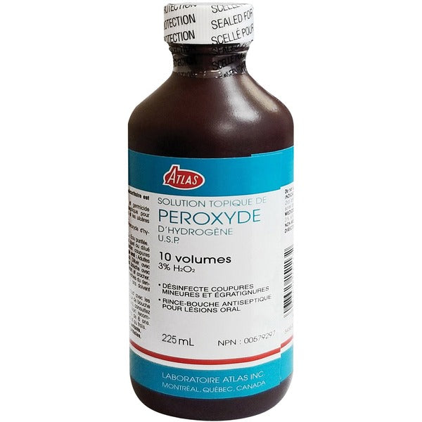 First Aid Central First Aid Hydrogen Peroxide - For Cut, Cleaning, Scrape, Wound - 224.76 mLBottle