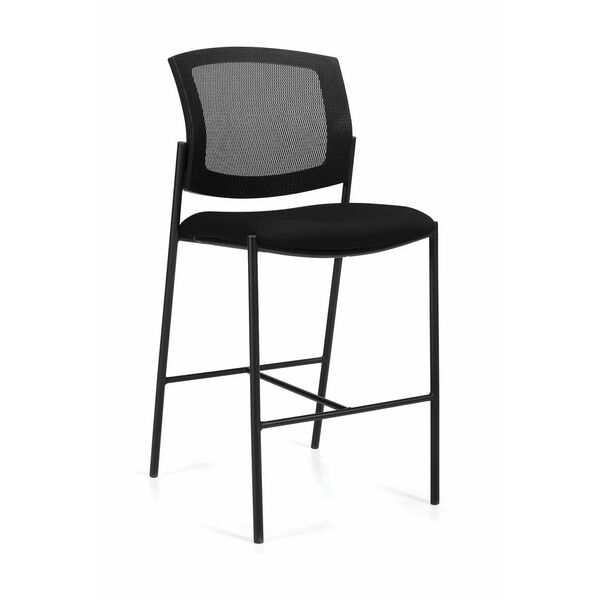 Global Ibex Sitting Stool - Black - 20.75" Width x 25.75" Depth x 45" Height