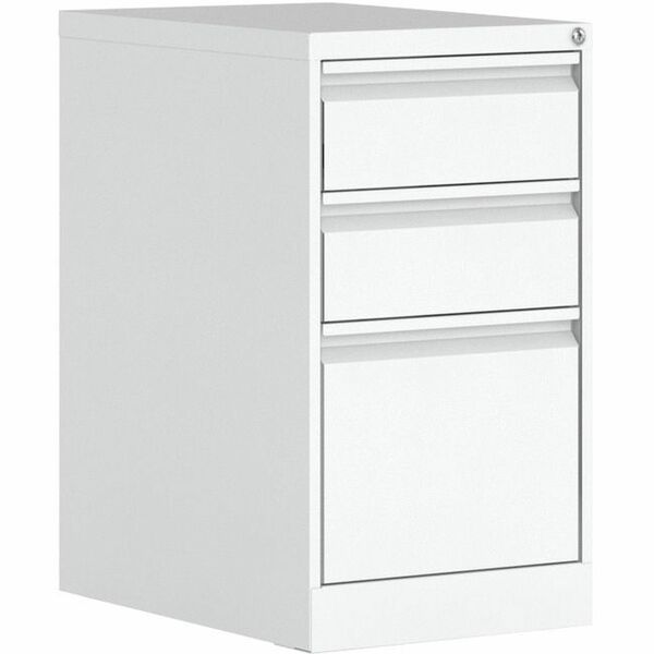 Offices To Go MVL Pedestal - 27" (685.80 mm) Height x 15" (381 mm) Width x 23" (584.20 mm) Depth - Total Drawer(s): 3 - Finish: White