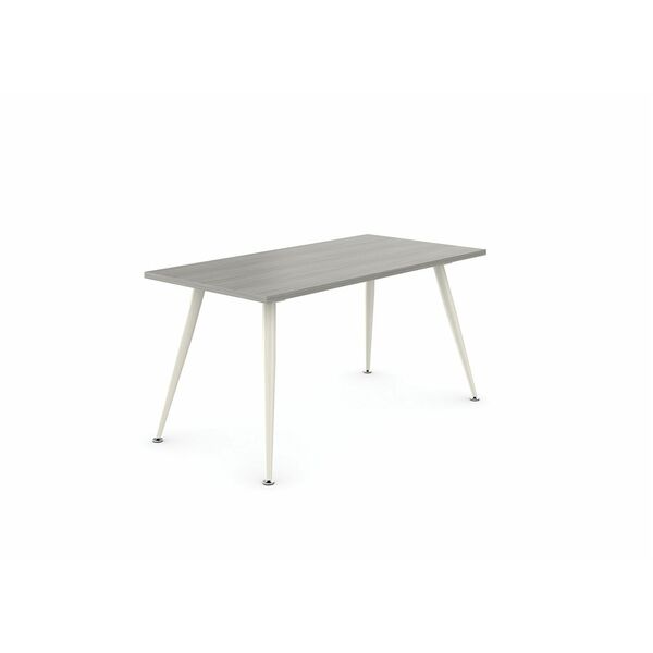 Global Pashley Work Surface - Rectangle Top - Tapered Base - 4 Legs - Noce Grigio - Laminate Top Material