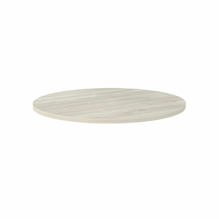 Heartwood Innovations Table Top - White Round Top x 36" (914.40 mm) Table Top Diameter - Thermofused Laminate (TFL), Wood Grain, Particleboard Top Material