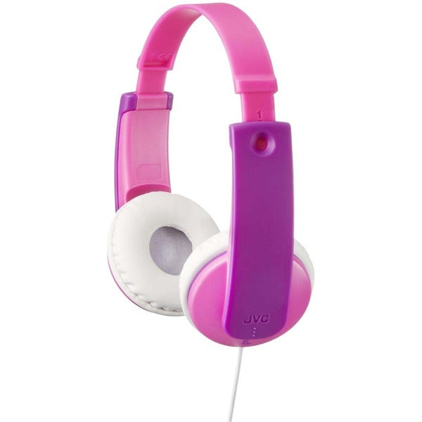JVC HA-KD7 Headphone - Stereo - Wired - 82 Ohm - 15 Hz to 23 kHz - Nickel Plated Connector - Over-the-head - Binaural - Supra-aural - 2.6 ft (0.80 m) Cable - Pink, Violet, Purple - 1