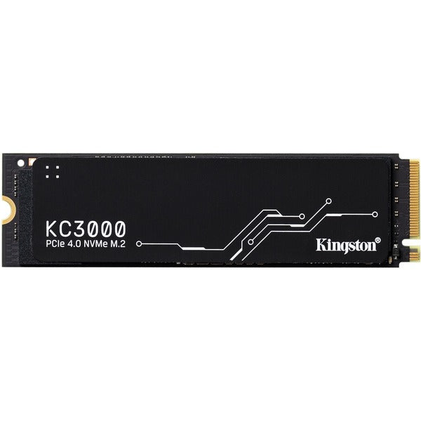 Kingston KC3000 1 TB Solid State Drive - M.2 2280 Internal - PCI Express NVMe (PCI Express NVMe 4.0 x4) - Black - Desktop PC, Notebook Device Supported - 800 TB TBW - 7000 MB/s Maximum Read Transfer Rate - 5 Year Warranty
