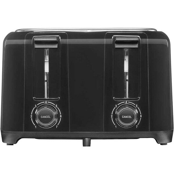 Proctor Silex Wide Slot 4-Slice (Black) Toaster - Toast, Bread, Bagel, Waffle, Pastry - Black