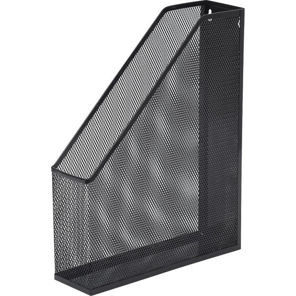 Merangue Literature/Magazine Holder - 12.30" (312.42 mm) Height x 3.20" (81.28 mm) Width x 10" (254 mm) Depth - Black - Powder Coat Finish