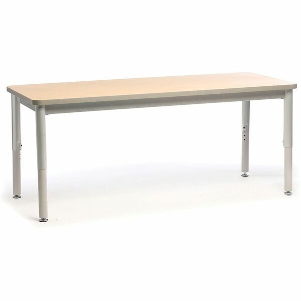 RTA Rectangular Table - Designer White Rectangle, Laminated Top - 4 Legs - 60" Table Top Length x 24" Table Top Width - 29.5" Height - Industry - Particleboard, High Pressure Laminate (HPL), Laminate Top Material