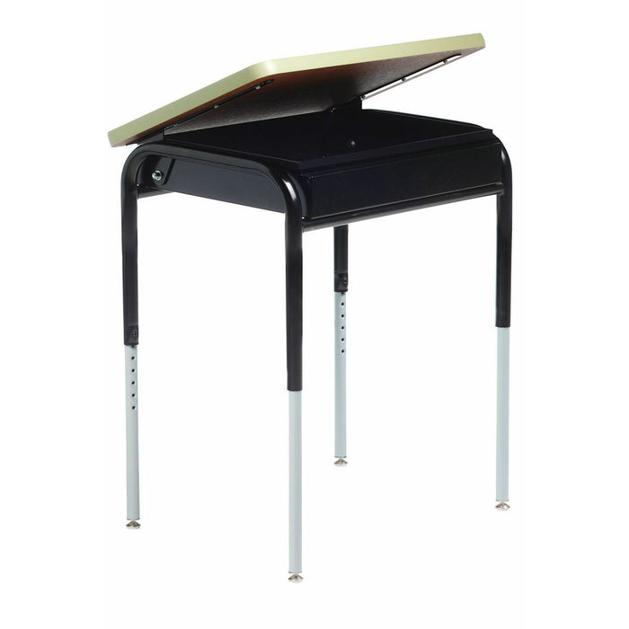 MITYBILT Lift Lid - Maple Laminate Rectangle Top - 26" (660.40 mm) Table Top Length x 20" (508 mm) Table Top Width x 1" (25.40 mm) Table Top Thickness - Powder Coated - Particleboard Top Material