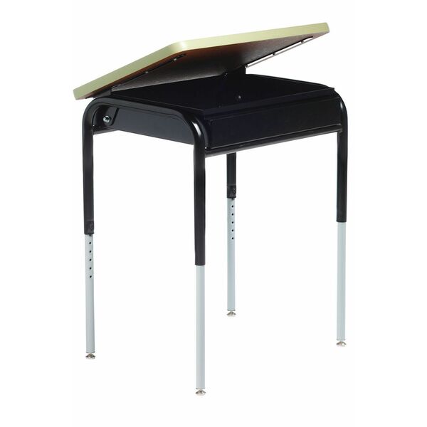 MITYBILT Lift Lid - Maple Laminate Rectangle Top - 26" (660.40 mm) Table Top Length x 20" (508 mm) Table Top Width x 1" (25.40 mm) Table Top Thickness - Powder Coated - Particleboard Top Material
