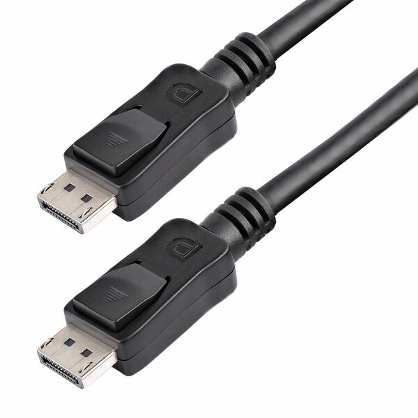 StarTech.com DisplayPort Audio/Video Cable - 15 ft (4.57 m) DisplayPort A/V Cable for Audio/Video Device, Monitor - 21.6 Gbit/s - Supports up to 4096 x 2160 - Black