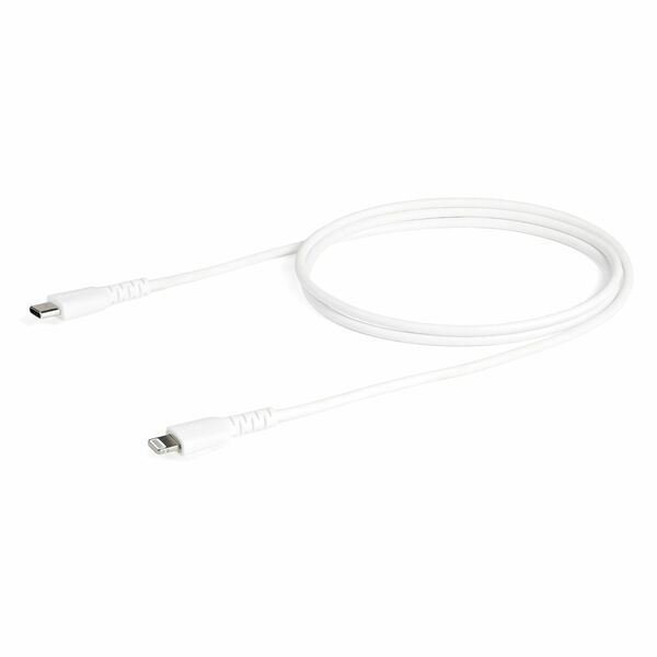 StarTech.com Lightning/USB-C Data Transfer Cable - 3 ft (0.91 m) Lightning/USB-C Data Transfer Cable for iPad, iPhone, Mobile Device - White