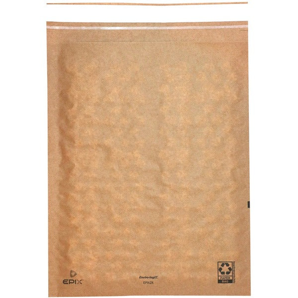Supremex EverTec Mailer - 12" (304.80 mm) Width x 15 1/4" (387.35 mm) Length - 40 lb (18143.69 g) - Peel & Seal - Kraft - 25 / Pack