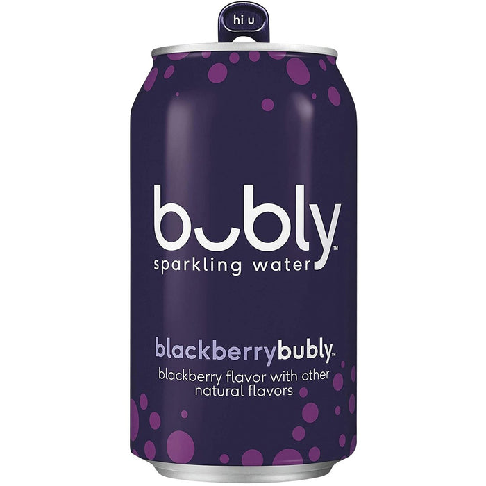 bubly Sparkling Water Blackberry - Ready-to-Drink - 355 mL - BlackberryBox - 12 Can