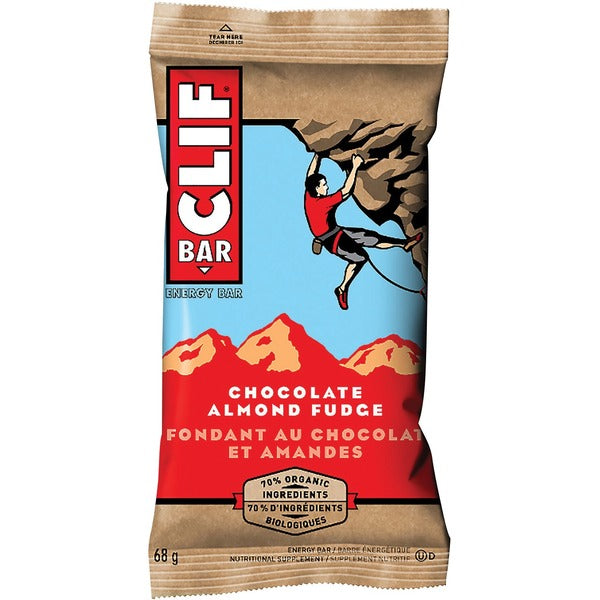 Clif Bar Chocolate Almond Fudge - Chocolate, Almond - 2.40 oz (68 g) - 12 / Box