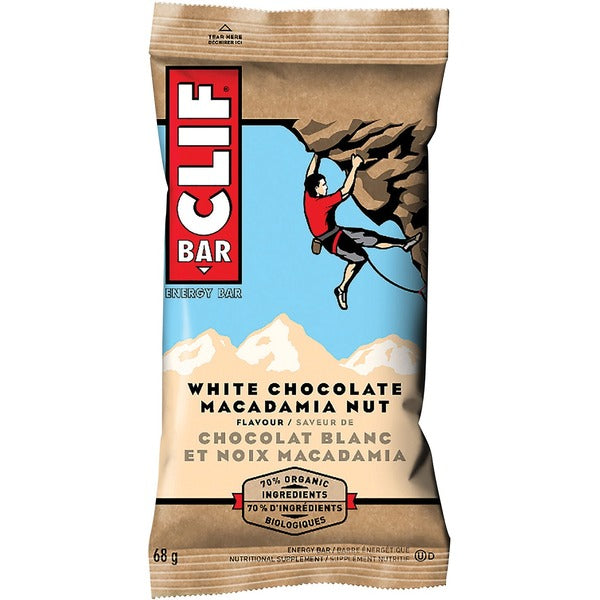 Clif Bar White Chocolate Macademia Nut - White Chocolate, Macadamia Nut - 2.40 oz (68 g) - 12 / Box