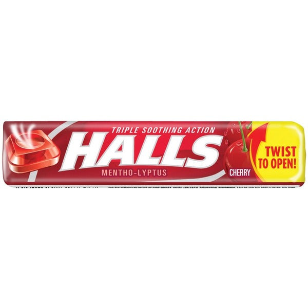 Halls Cherry Cough Drops - Cherry - 20 / Box