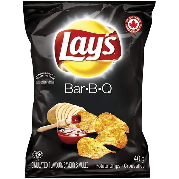 Lays Barbeque Potato Chips - 1.41 oz (40 g) - 40 / Box