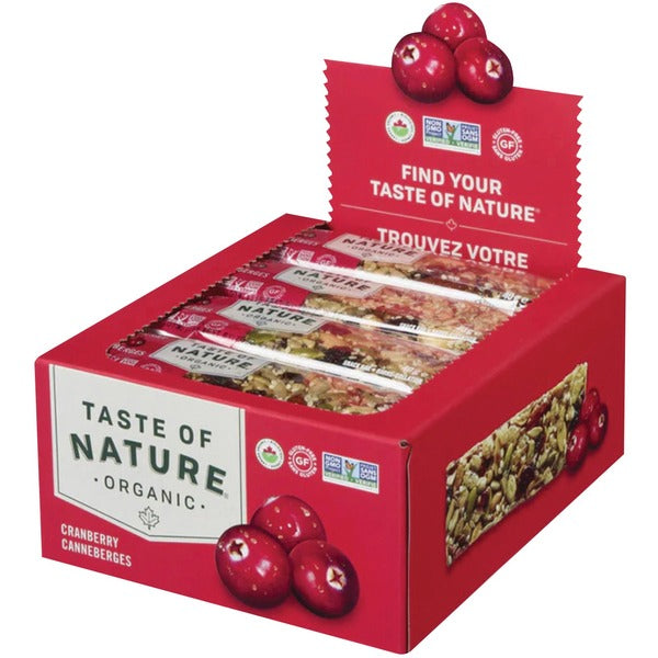 Taste of Nature Cranberry Bar - Cranberry - 40 g - 16 / Box