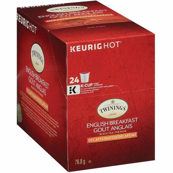 K-Cup English Breakfast Decaf Black Tea - Black Tea - Decaffeinated - 24 / Box