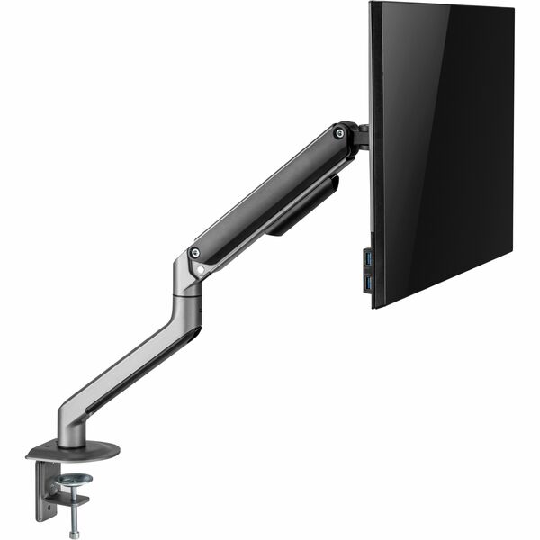 Horizon ActivErgo AEG12HA Mounting Arm for Monitor, Flat Panel Display, Curved Screen Display - Silver, Black - Horizontal/Vertical - Height Adjustable - 1 Display(s) Supported - 17" to 32" Screen Support - 19.80 lb (8981.13 g) Load Capacity - 75 x 75, 10