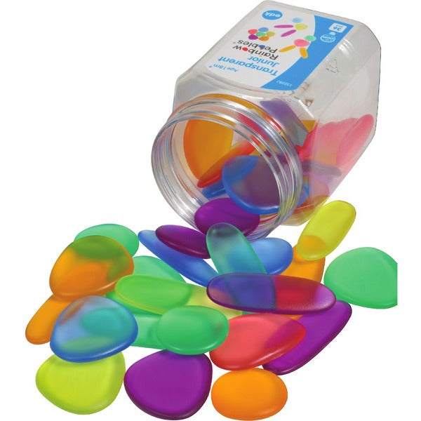 Learning Advantage Craft Pebble - Craft - Rainbow - Plastic - 36 / Each
