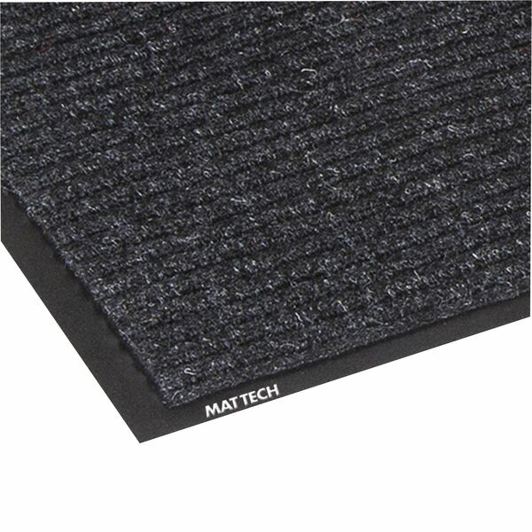 Mat Tech Prorib Wiper/Scraper Entrance Mat - Entrance - 60" (1524 mm) Length x 36" (914.40 mm) Width x 0.312" (7.92 mm) Thickness - Vinyl - Charcoal - 1 Each