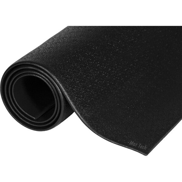 Mat Tech Comfort-King Anti-fatigue Mat - 36" (914.40 mm) Length x 24" (609.60 mm) Width x 0.375" (9.53 mm) Thickness - Foam, Nitrile - Black - 1Each