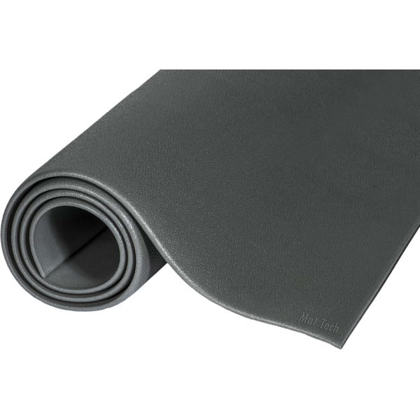 Mat Tech Tuff-Spun Anti-fatigue Mat - 36" (914.40 mm) Length x 24" (609.60 mm) Width x 0.375" (9.53 mm) Thickness - PVC Foam - Gray - 1 Each