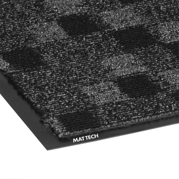 Mat Tech Terra Nova Wiper Entrance Mat - Entrance - 0.313" (7.94 mm) Thickness - Polypropylene - Charcoal - 1 Each