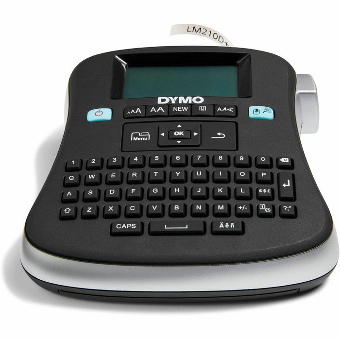 Dymo LabelManager 210D Label Maker - Direct Thermal - 6 Font Size - Label, Tape - Battery, AC Supply - 6 Batteries Supported - AA - Desktop - QWERTY, Underline