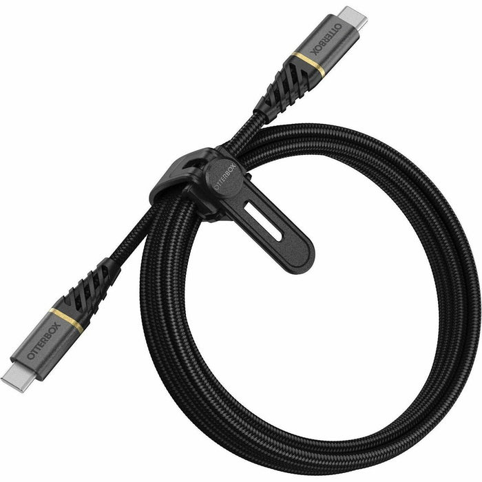 OtterBox USB-C Data Transfer Cable - 6.6 ft (2 m) USB-C Data Transfer Cable for Smartphone, iPod touch, iPad mini, iPad Air, iPhone, iPod nano, Gaming Console, Tablet - Glamour (Black)