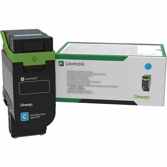 Lexmark 75M1XC0 Original Extra High Yield Laser Toner Cartridge - Single Pack - Return Program - Cyan - 1 Each - 11700 Pages