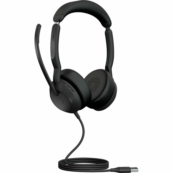 Jabra Evolve2 50 Headset - Stereo - USB Type A - Wired - 20 Hz to 20 kHz - On-ear - Binaural - Supra-aural - 5.6 ft (1.70 m) Cable - MEMS Technology, Noise Cancelling Microphone - Noise Canceling