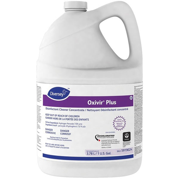 Oxivir Disinfectant Cleaner Concentrate - Concentrate - 3.78 L - Bactericide, Tuberculocide, Virucidal, Fungicide, VOC-free, NPE-free - 1 Each