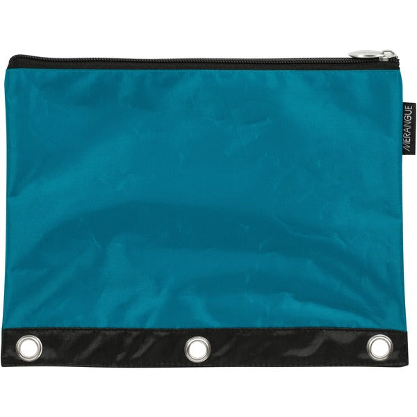 Merangue Standard 3 Ring Binder Pouch - 7.5" Height x 9.7" Width x 0.2" Depth - 3 x Holes - Ring Binder - Assorted - Nylon - 1 Each