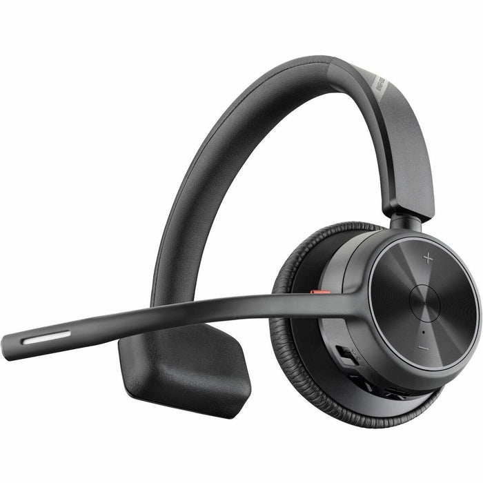 Poly Voyager 4310 USB-C Headset +BT700 Dongle + Charging Stand - Microsoft Teams Certification - Siri, Google Assistant - Mono - USB Type C - Wired/Wireless - Bluetooth - 298.6 ft (91 m) - 20 Hz to 20 kHz - Over-the-head, On-ear - Monaural - Supra-aural -